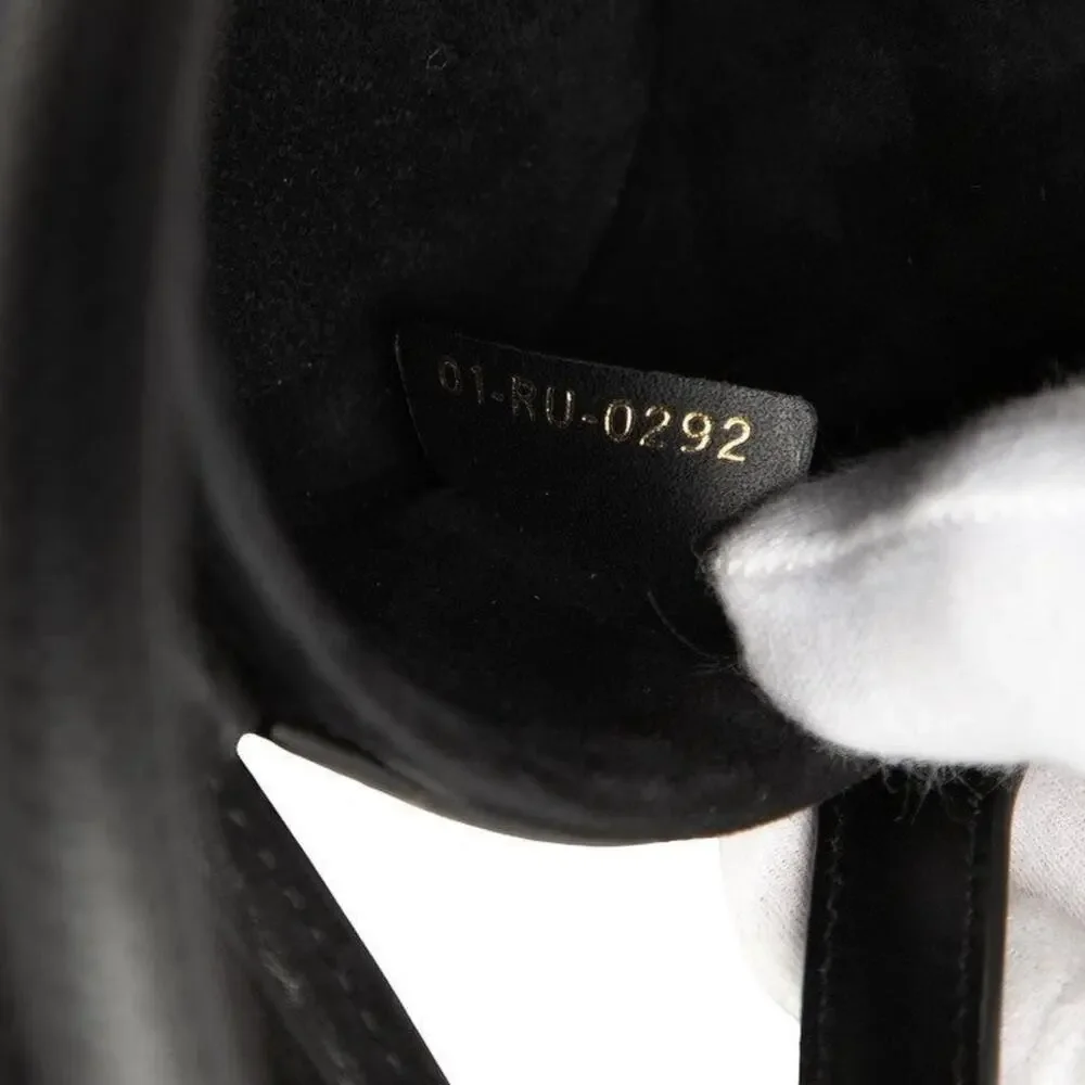 Dior CD Logo Vanity Bag Mini Black Leather